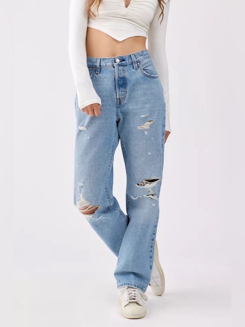 Free People x Levi’s 90s 501 (color Sketch Artist) Women's Jeans size 31